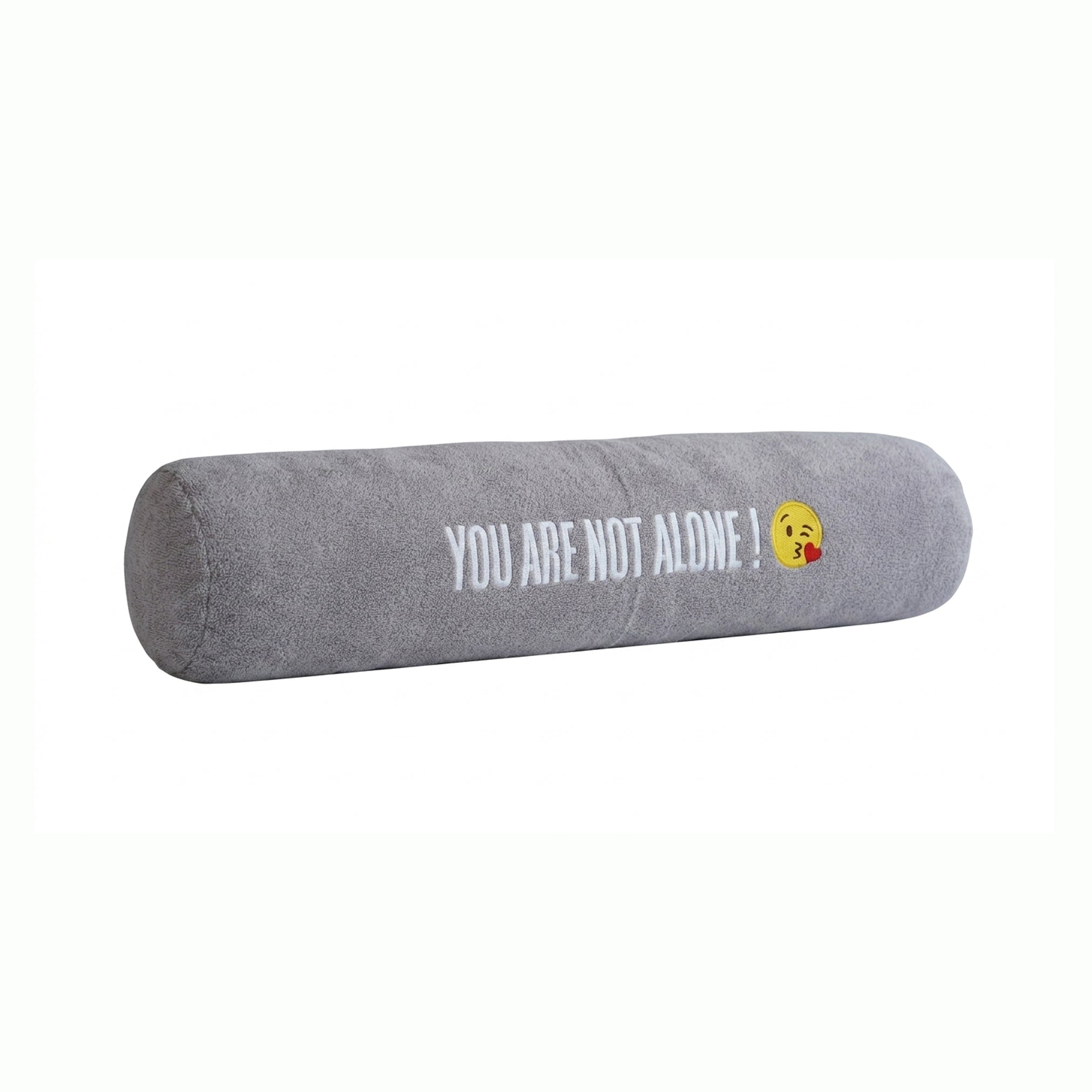 Hug Pillow 100×20 cm – Soft Polyester Body Pillow with Embroidered Text